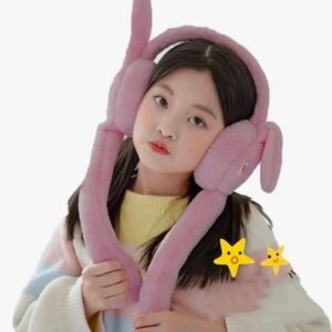 Warhap Women's Funny Head Phone Moving Air Pump Earmuff